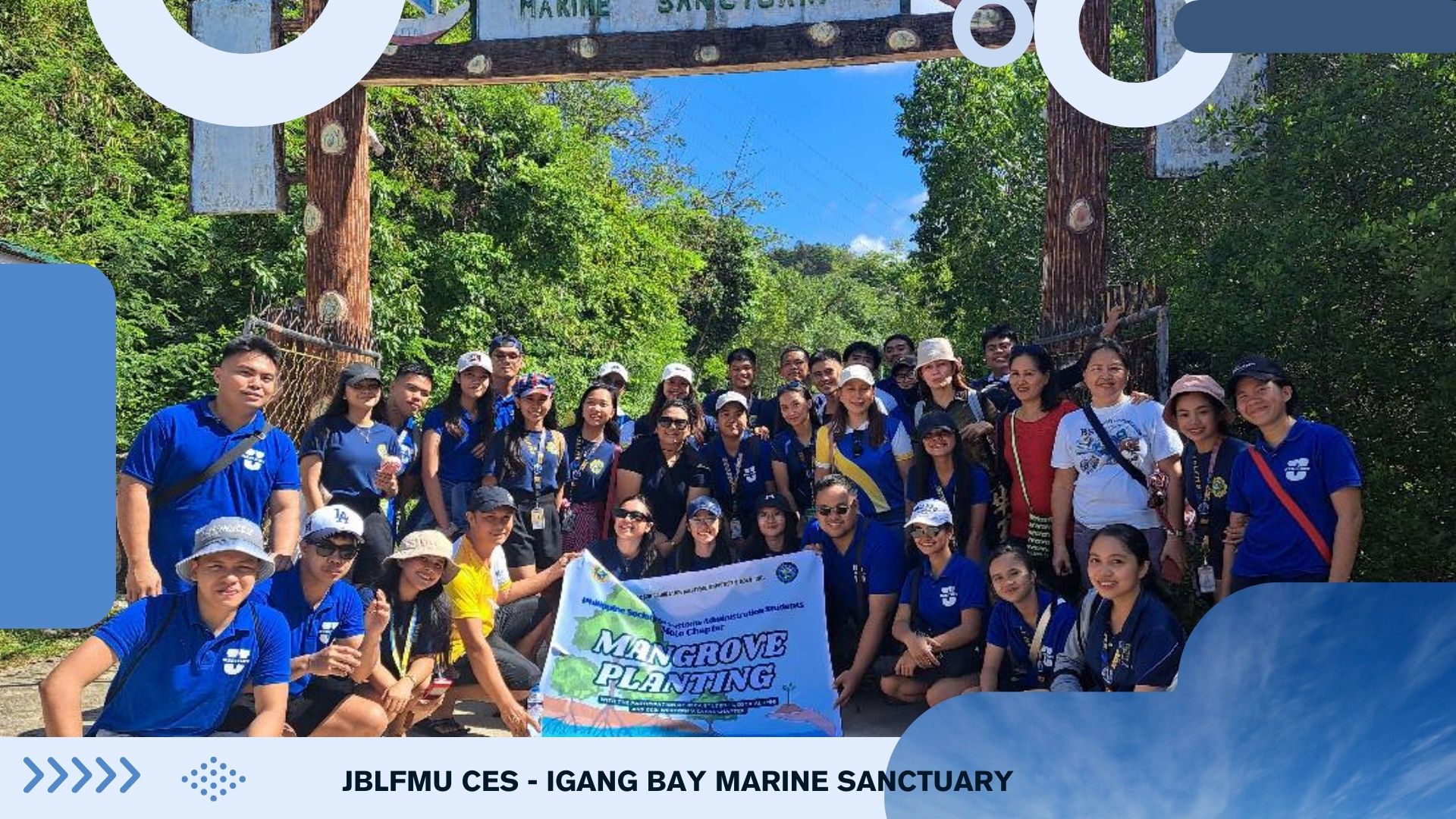 JBLFMU Customs Students Plant Mangroves for Coastal Conservation