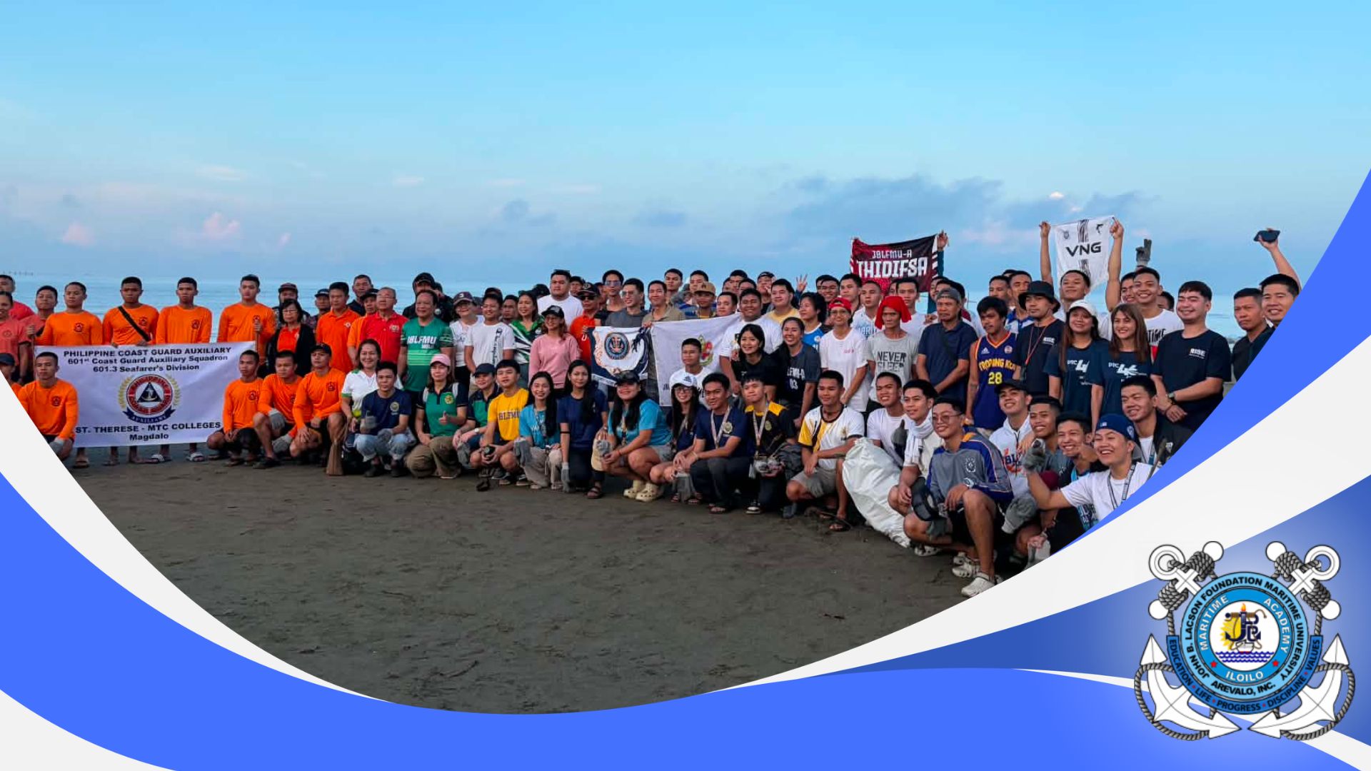PTC SEADMARINERS LEADS COASTAL CLEAN-UP DRIVE WITH JBLFMU, PCG, AND PCGA VOLUNTEERS