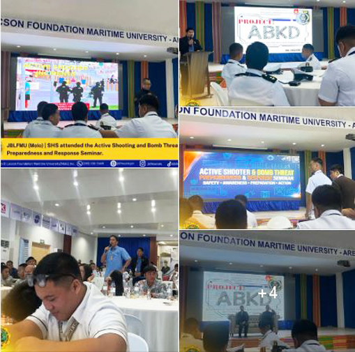 The JBLFMU (Molo) SHS students attended the Active Shooting and Bomb Threat Preparedness
