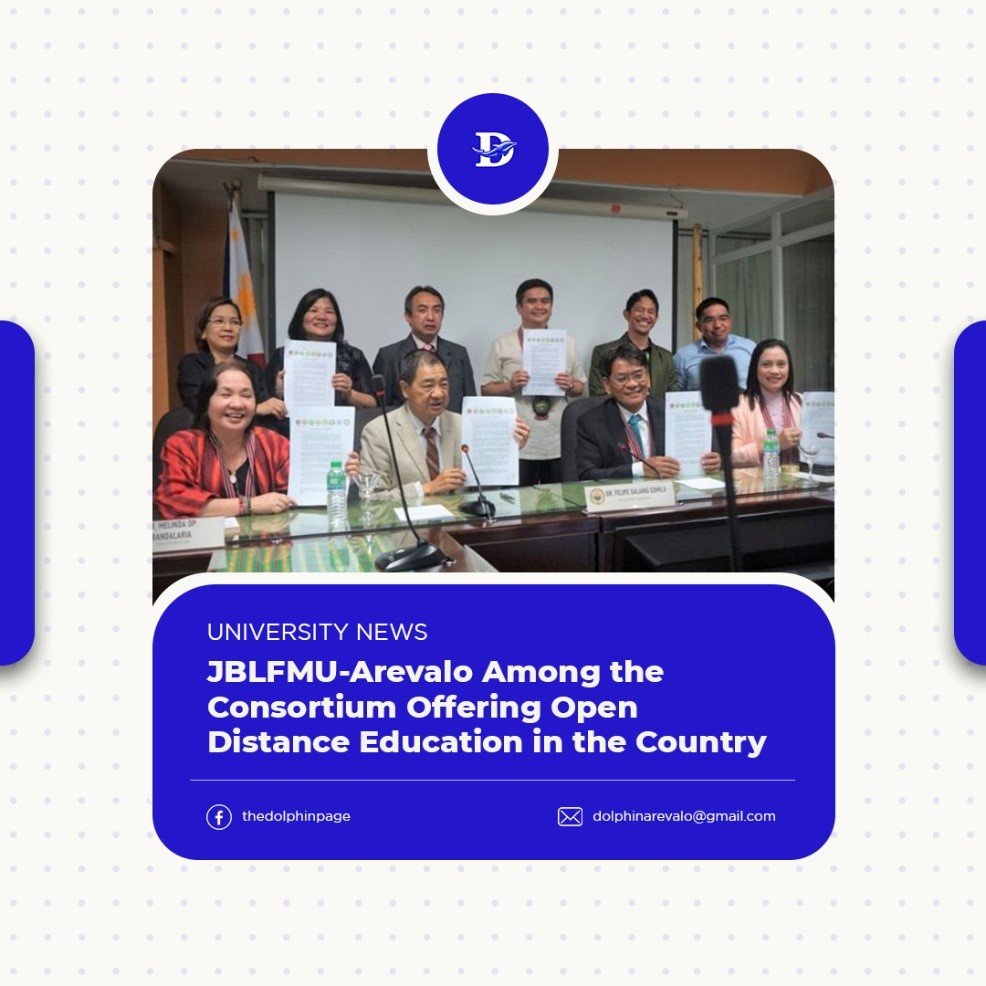 JBLFMU-AREVALO IS ONE OF THE  EIGHT (8) CONSORTIUM of  OPEN and  DISTANCE EDUCATION PROVIDERS IN THE PHILIPPINES (CODEPP)