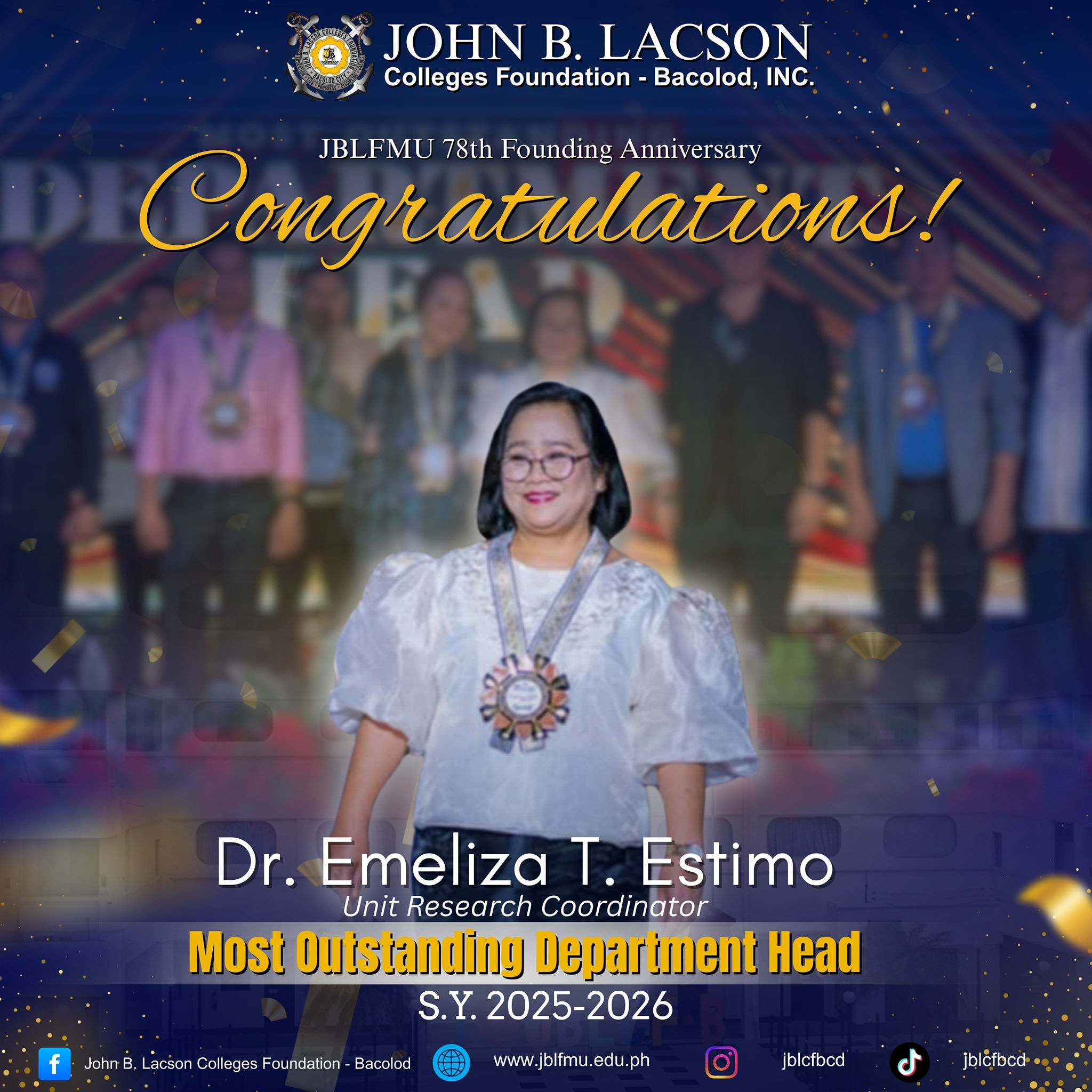 𝐂𝐎𝐍𝐆𝐑𝐀𝐓𝐔𝐋𝐀𝐓𝐈𝐎𝐍𝐒, 𝐃𝐑. 𝐄𝐌𝐄𝐋𝐈𝐙𝐀 𝐓. 𝐄𝐒𝐓𝐈𝐌𝐎!