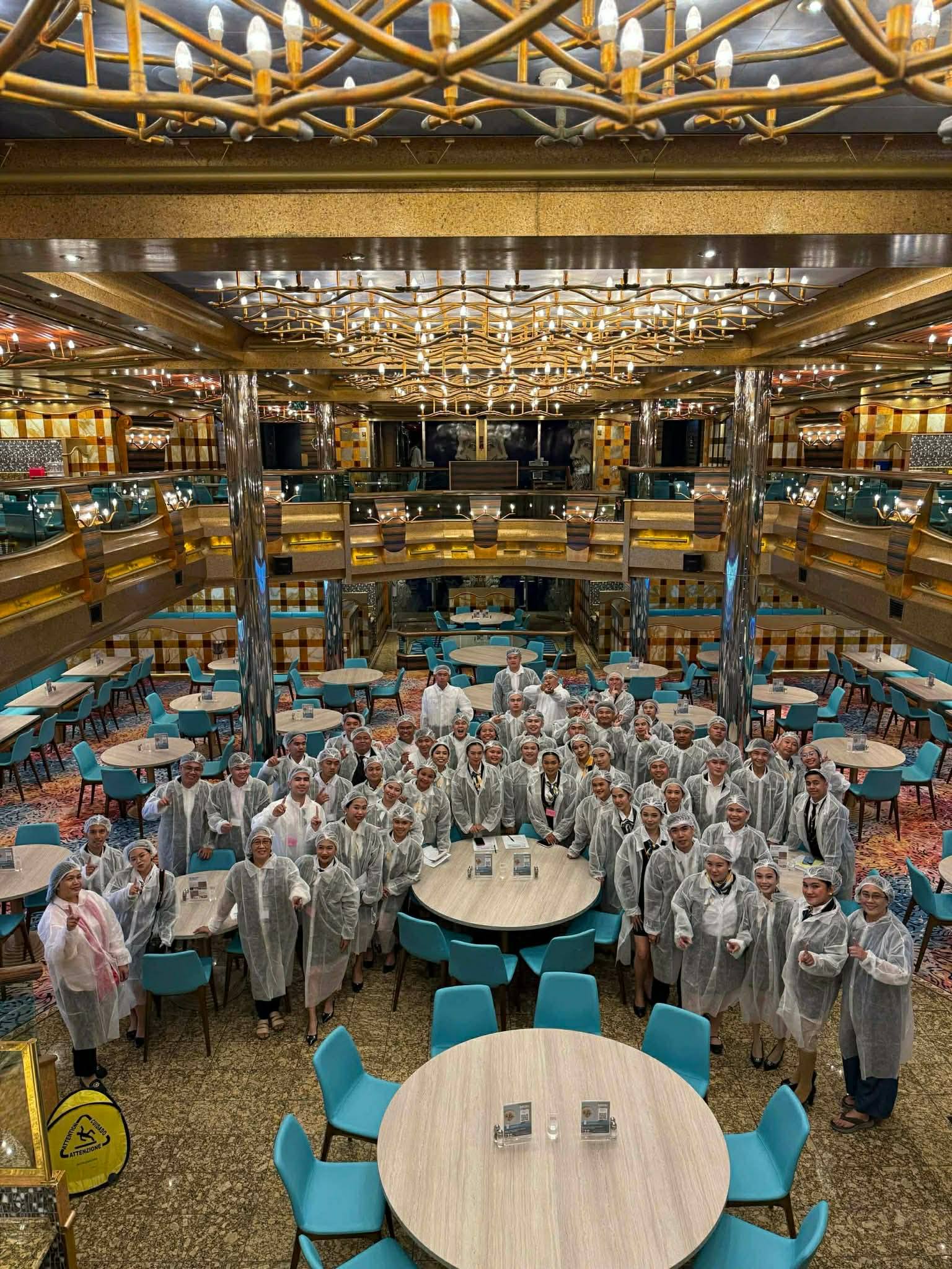 BSHM 3rd Year Students of JBLCF- Bacolod shine on board Costa Serena!