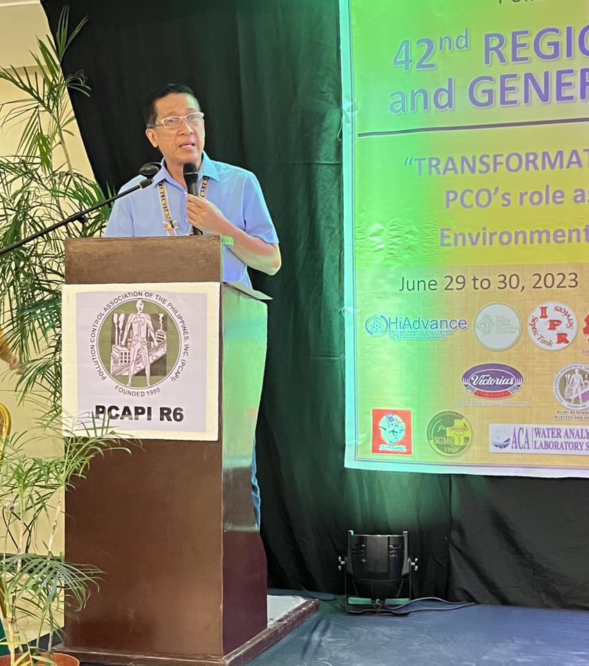 Engr. Sobrejuanite presents Integrated Environmental Management Program of JBLCF- Bacolod to the 42nd Annual Convention and General Membership Assembly of PCARI - RVI
