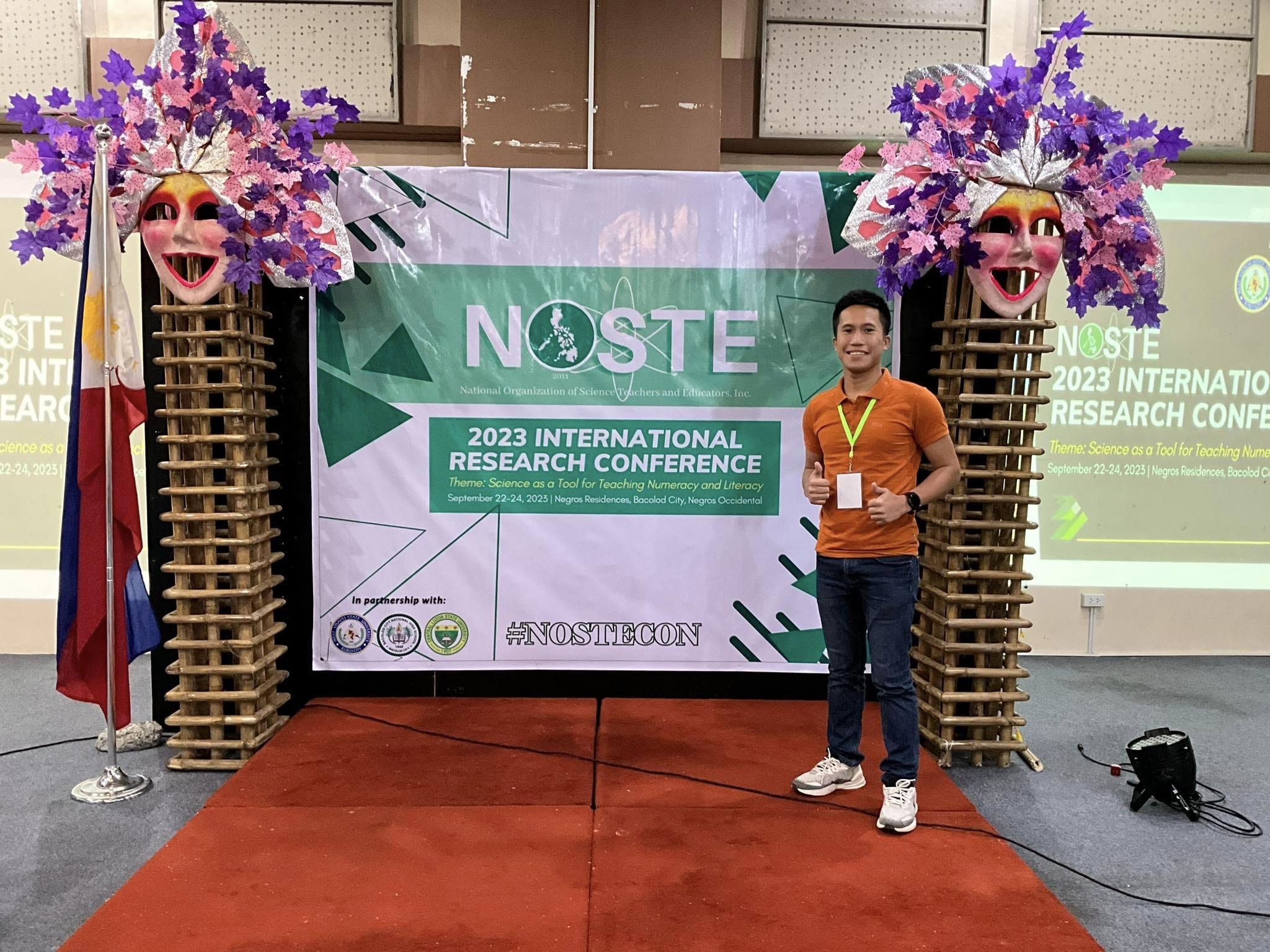 Padernal Earns Presentation Awards during the NOSTE 2023 International Research Conference, Training Workshops, and Biennial Convention