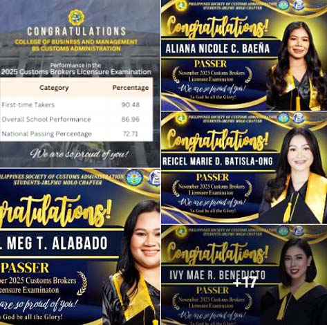 Congratulations to our new Lacsonian Customs Brokers!