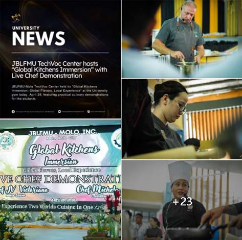 JBLFMU TechVoc Center hosts “Global Kitchens Immersion” with Live Chef Demonstration