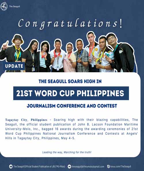 The Seagull soars high in 21st World Cup Philippines Journalism Conference and Contest
