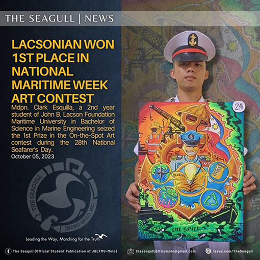 Lacsonian Dominates in 28th National Seafarers Day On-the-Spot Poster Making Contest
