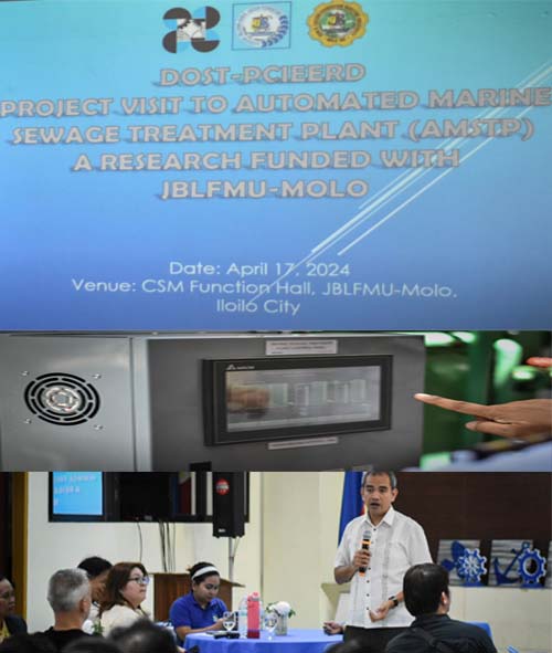 DOST-PCIEERD, DOST Region 6 lead Marine Sewage Treatment Plant Project Visit