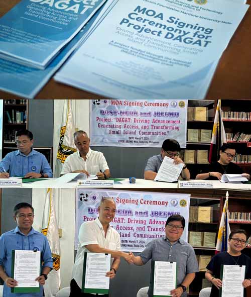 JBLFMU, DOST Region VI seal deal  for NEDA Innovation Grant Project 