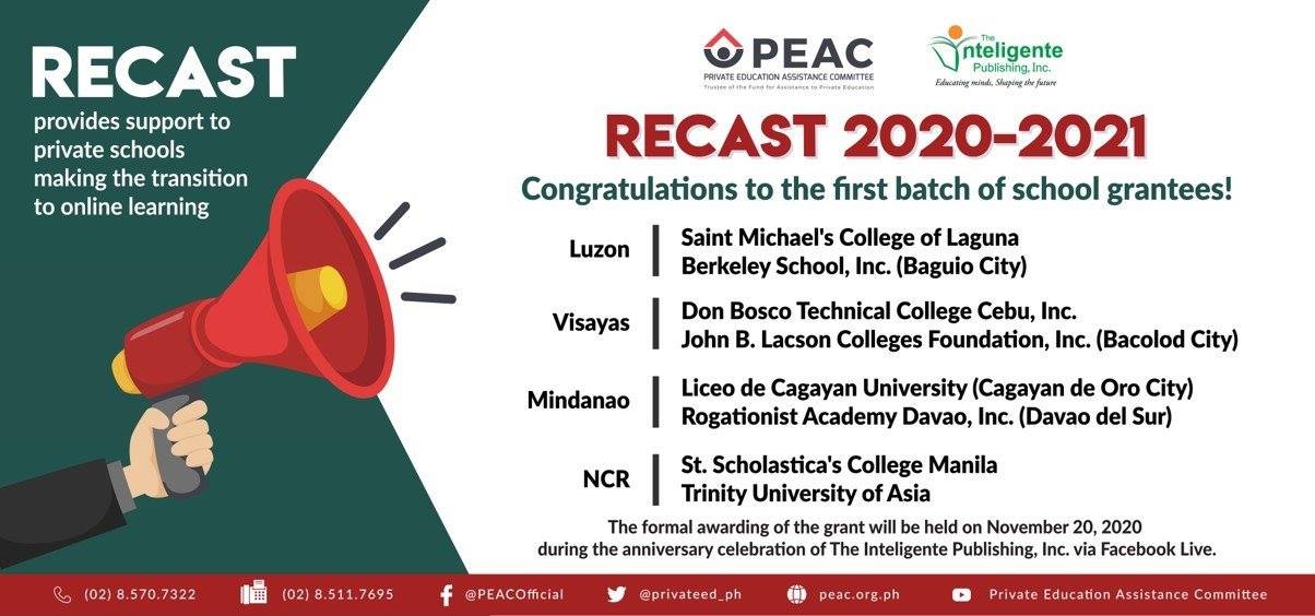 JBLCF-Bacolod is PEAC-RECAST Grant Awardee!