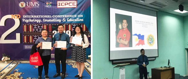 onie Alvon Mañosa presented a paper entitled “A Proposed Module for the Development of  Resiliency among the Company-Sponsored Cadets at JBLFMU-Molo”